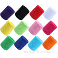 Different Color Cotton Sweat Sports Basketball Wristband